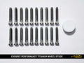 M12 1.5 80mm titanium extended wheel studs image 0