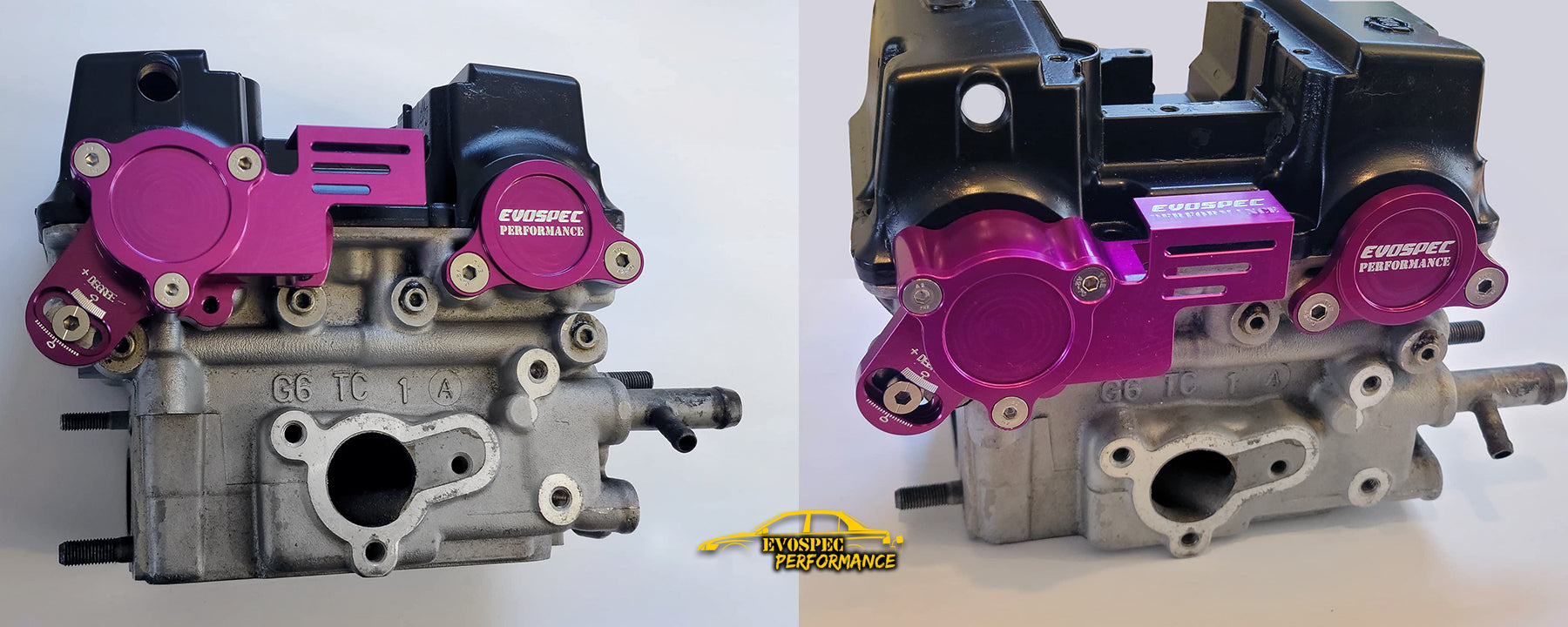 EvoSpec Performance Billet Exhaust Cam Housing delete kit. image