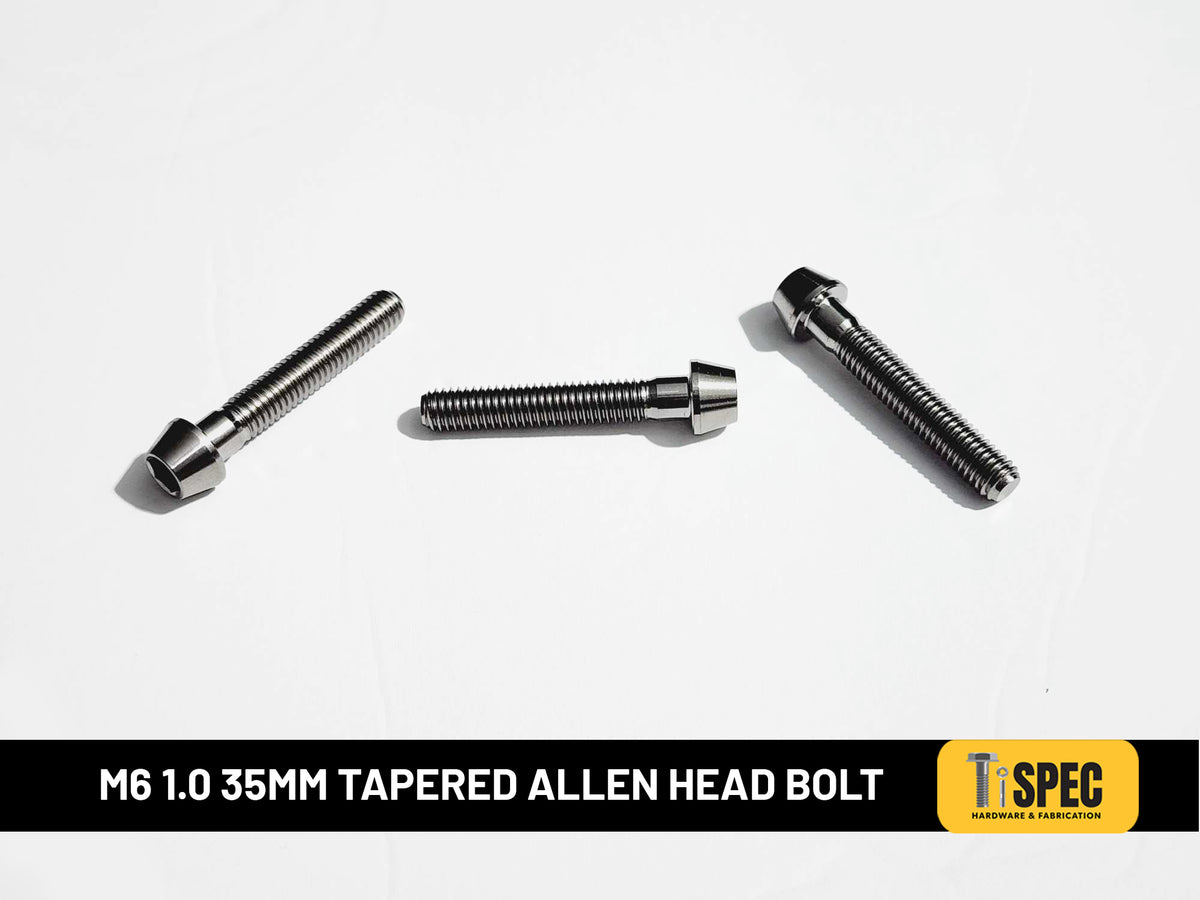 M6 1.0 35mm Tapered Allen Head Bolt image 0