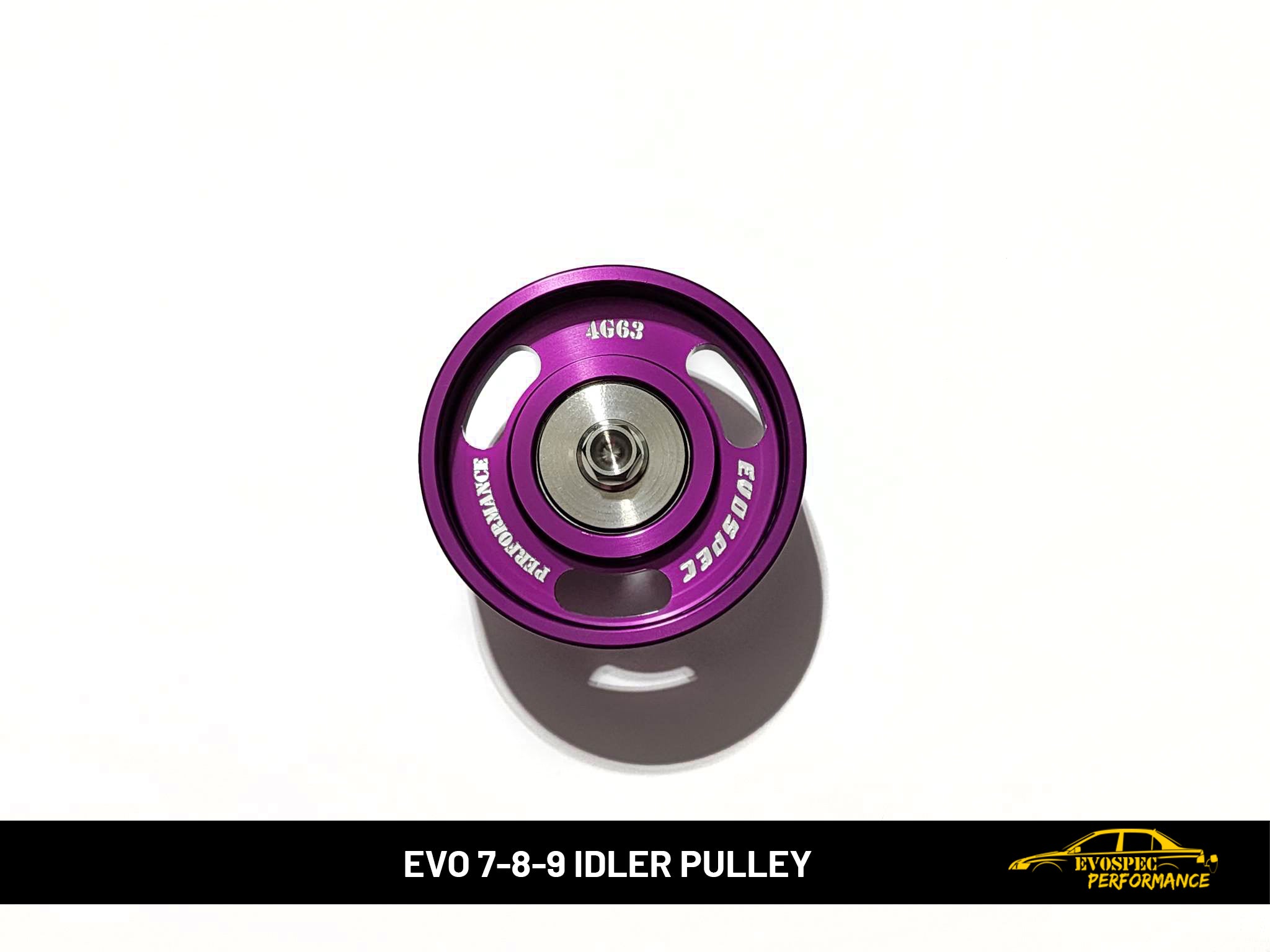 Evo 4-9 Billet Idler Pulley - Anodized Purple $190 image