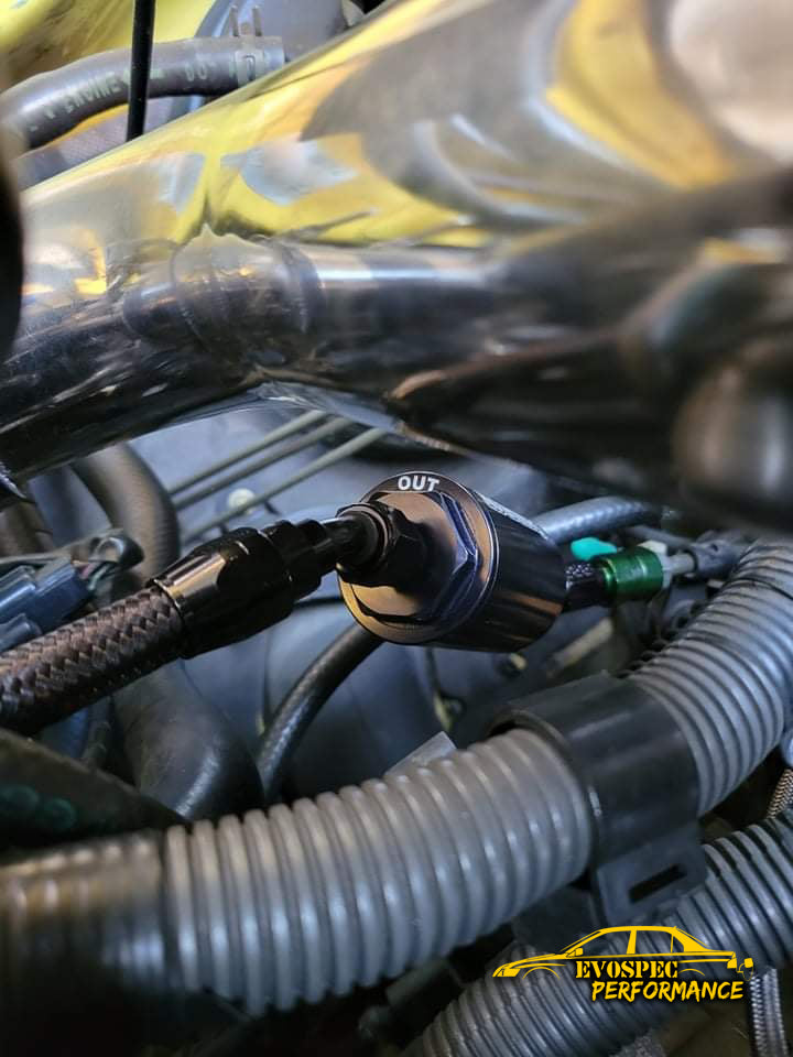 Evo 7/8/9 plug and play inline fuel filter kit. image 3