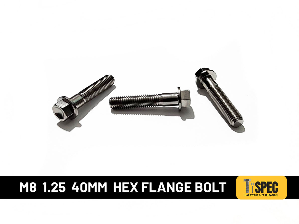 M8 Hex Flange Bolt 1.25 40mm image 0