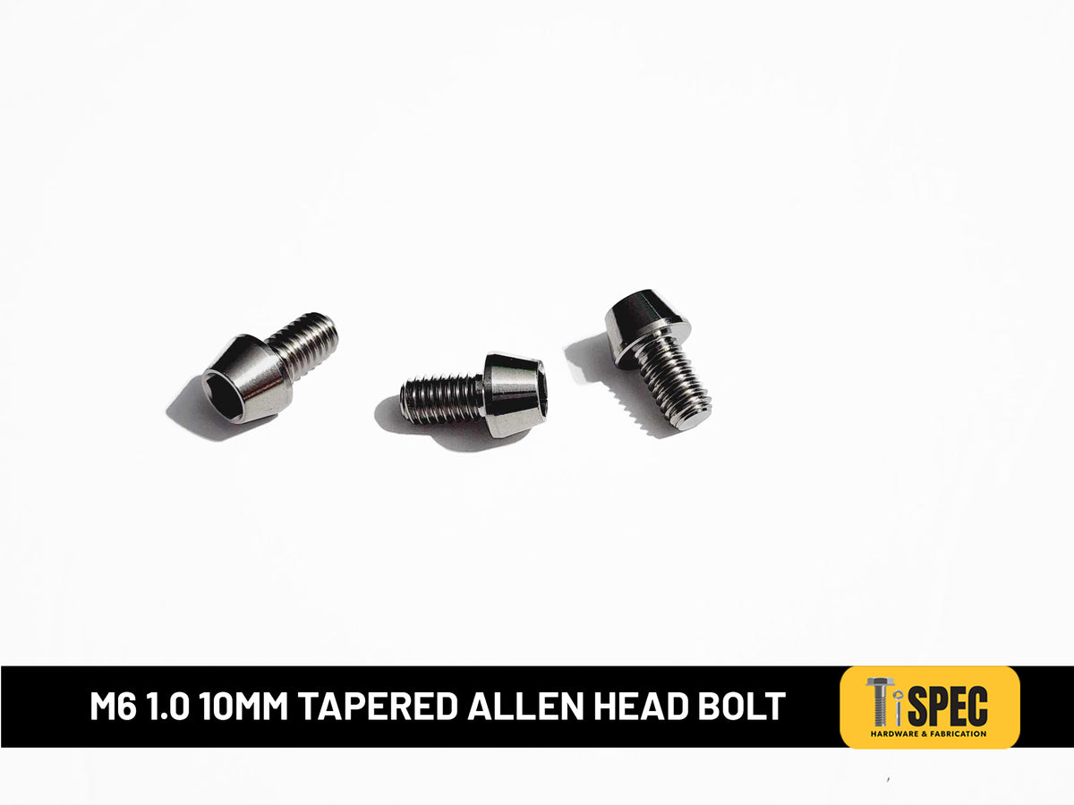 M6 1.0 10mm Tapered Allen Head Bolt image 0