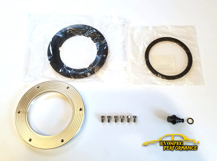 Billet Aluminum Flange Kit for OEM Fuel Pump Housing - EVO 7/8/9 image 2