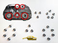 Evo 7/8/9 Titanium COMPLETE Fuel Tank Nut kit image 0