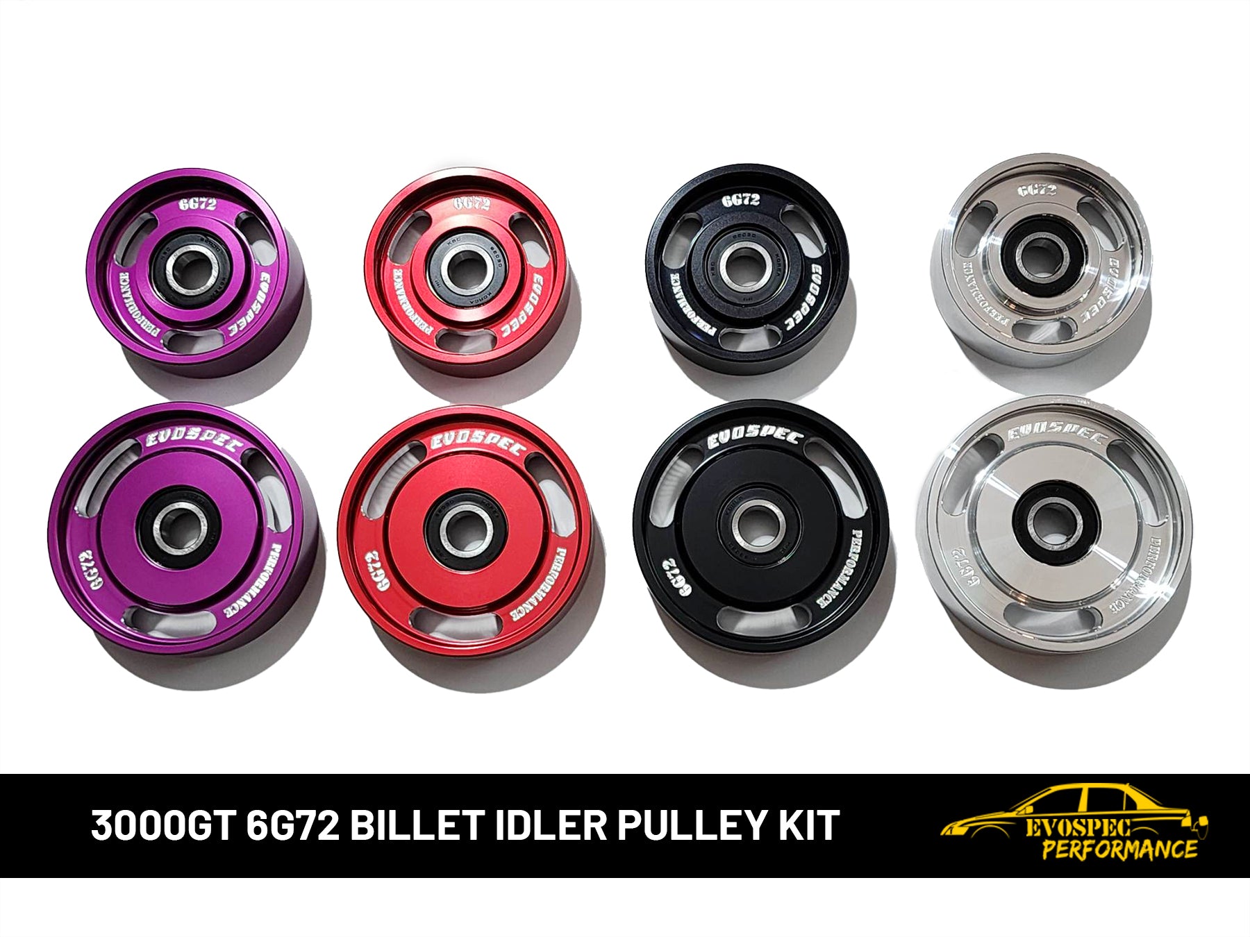 EvoSpec Performance 3000GT 6G72 billet idler pulley kit. image 5
