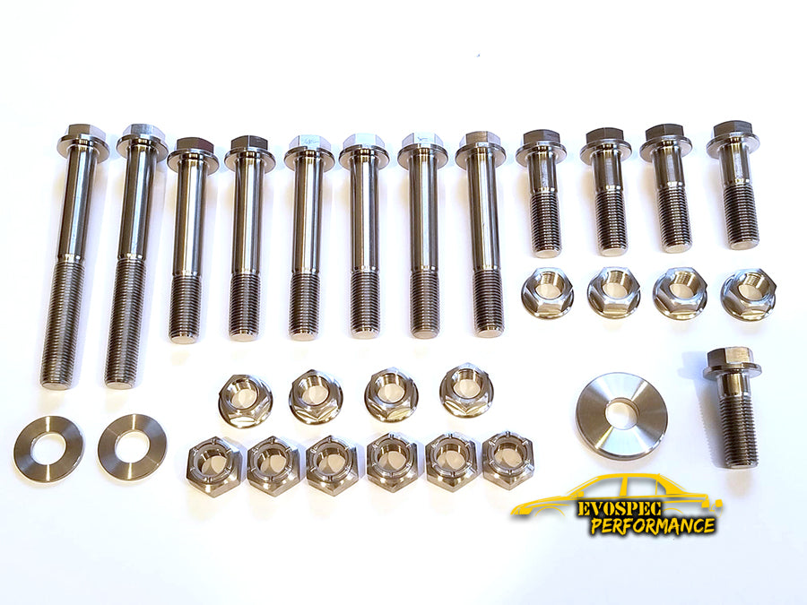 Evo 7/8/9 M14 Titanium Hardware Kit image 0