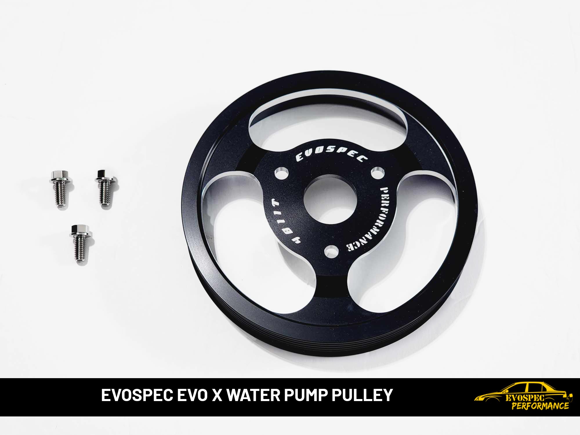 Evo X Underdrive Water Pump Pulley image 3