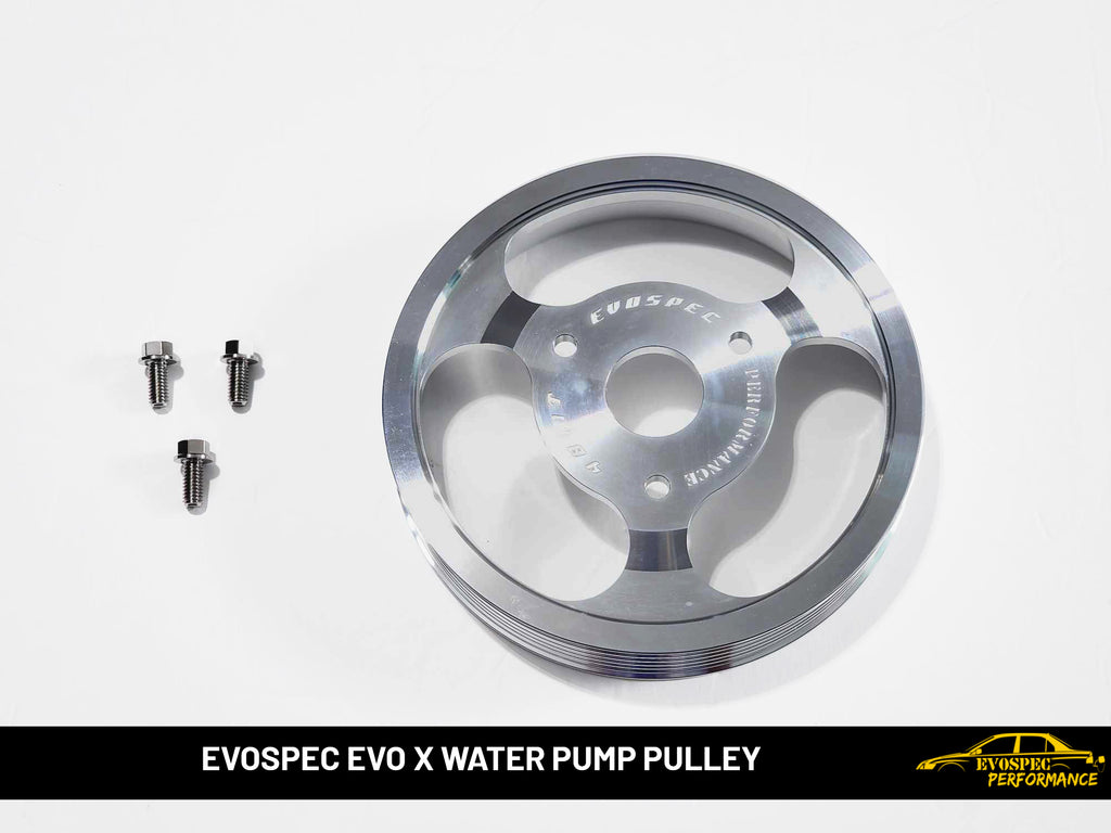 Evo X Underdrive Water Pump Pulley - Raw image