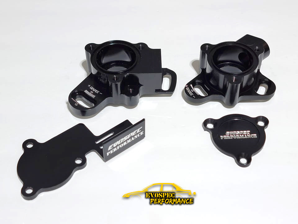 Evo 9 Dual Flip Reverse Adjustable Cam Sensor Housings - Anodized Black image