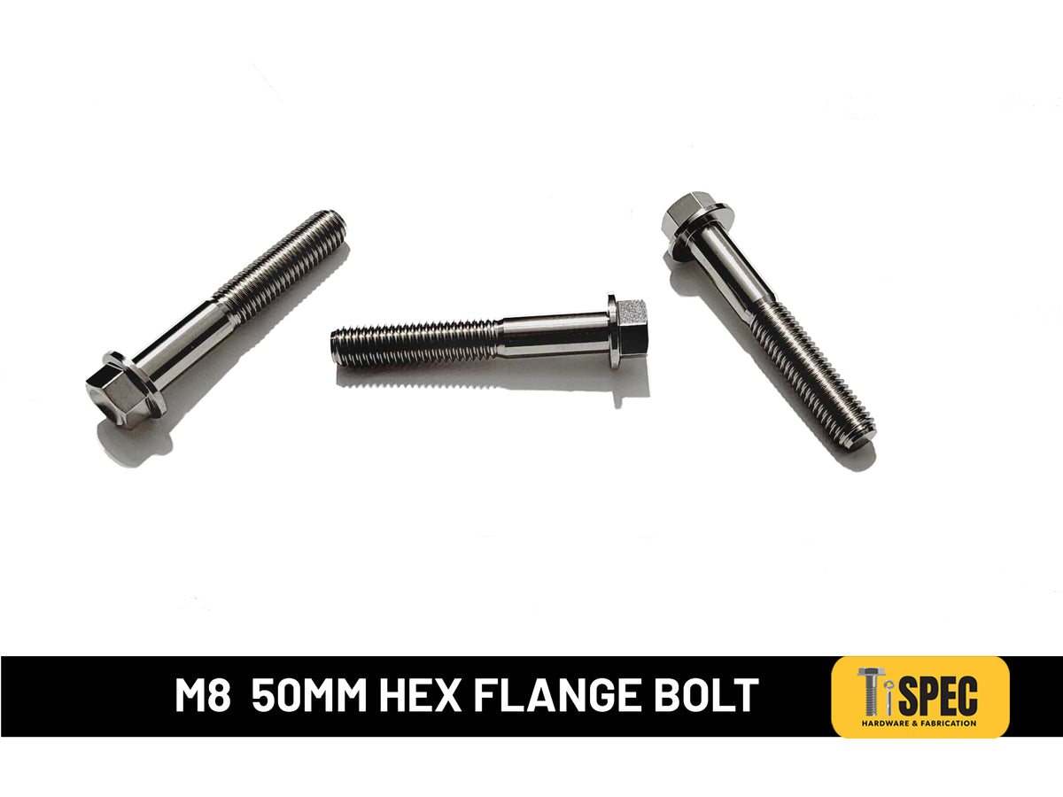 M8 Hex flange Bolt 1.25 50mm image 0