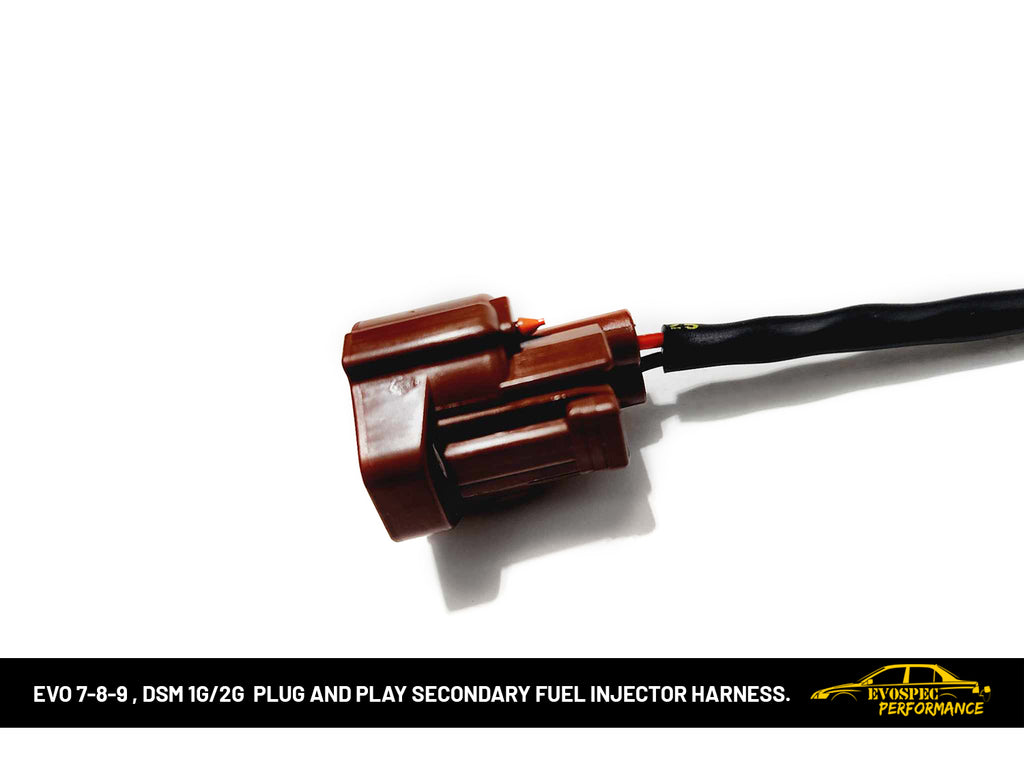 Evo 7-8-9 plug and play secondary fuel injector harness image 1
