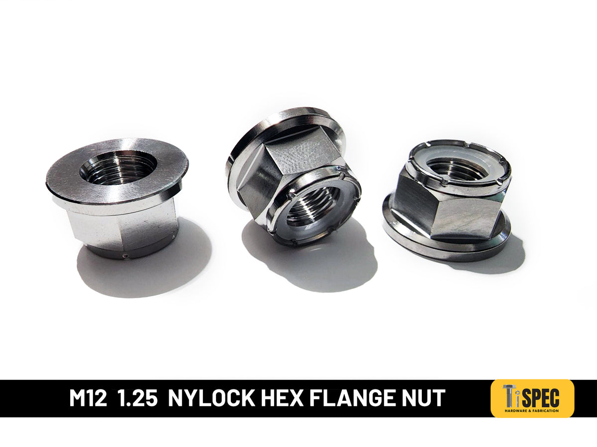 M12 1.25 Nylock Hex Flange Nut image 0