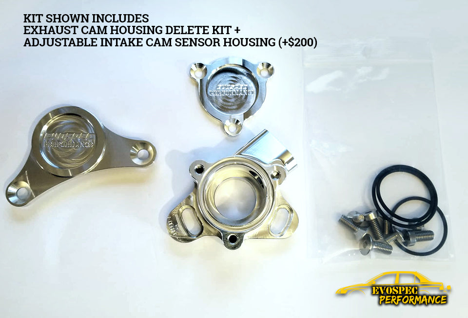 EvoSpec Performance Billet Exhaust Cam Housing delete kit. image 3