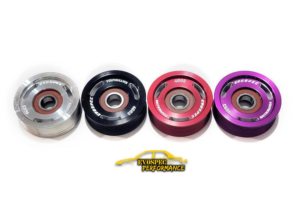 Billet Aluminum Power Steering Delete Pulley Kit - Evo 4/5/6/7/8/9 image 4