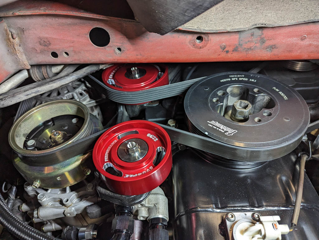 EvoSpec Performance 3000GT 6G72 billet idler pulley kit. image 8