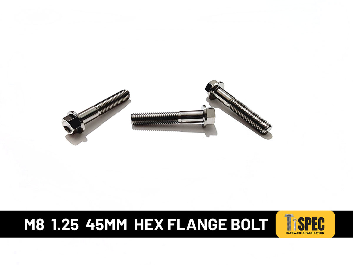 M8 Hex flange Bolt 1.25 45mm image 0