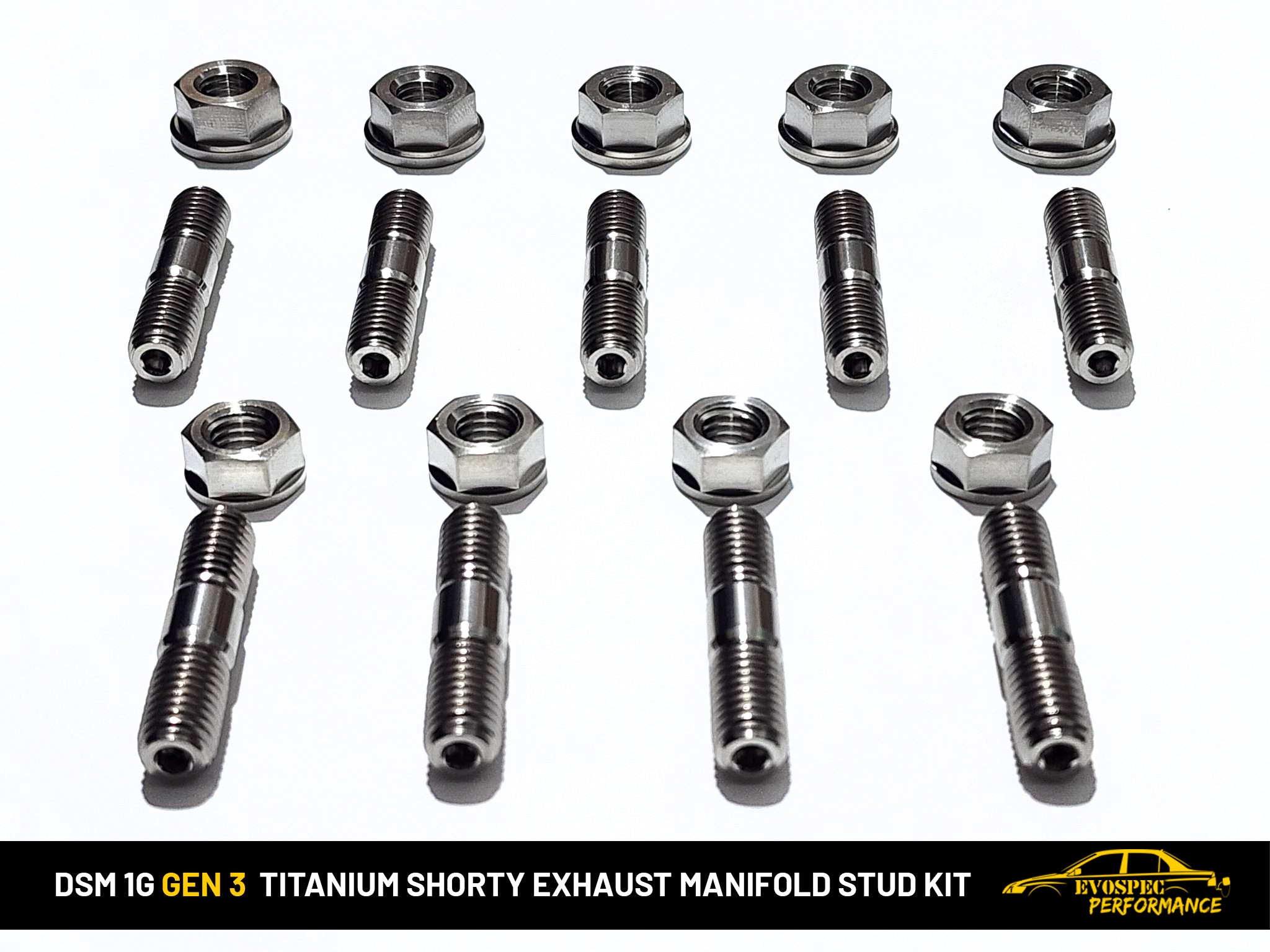 DSM 1G Titanium Shorty Exhaust Manifold stud kit. image 1