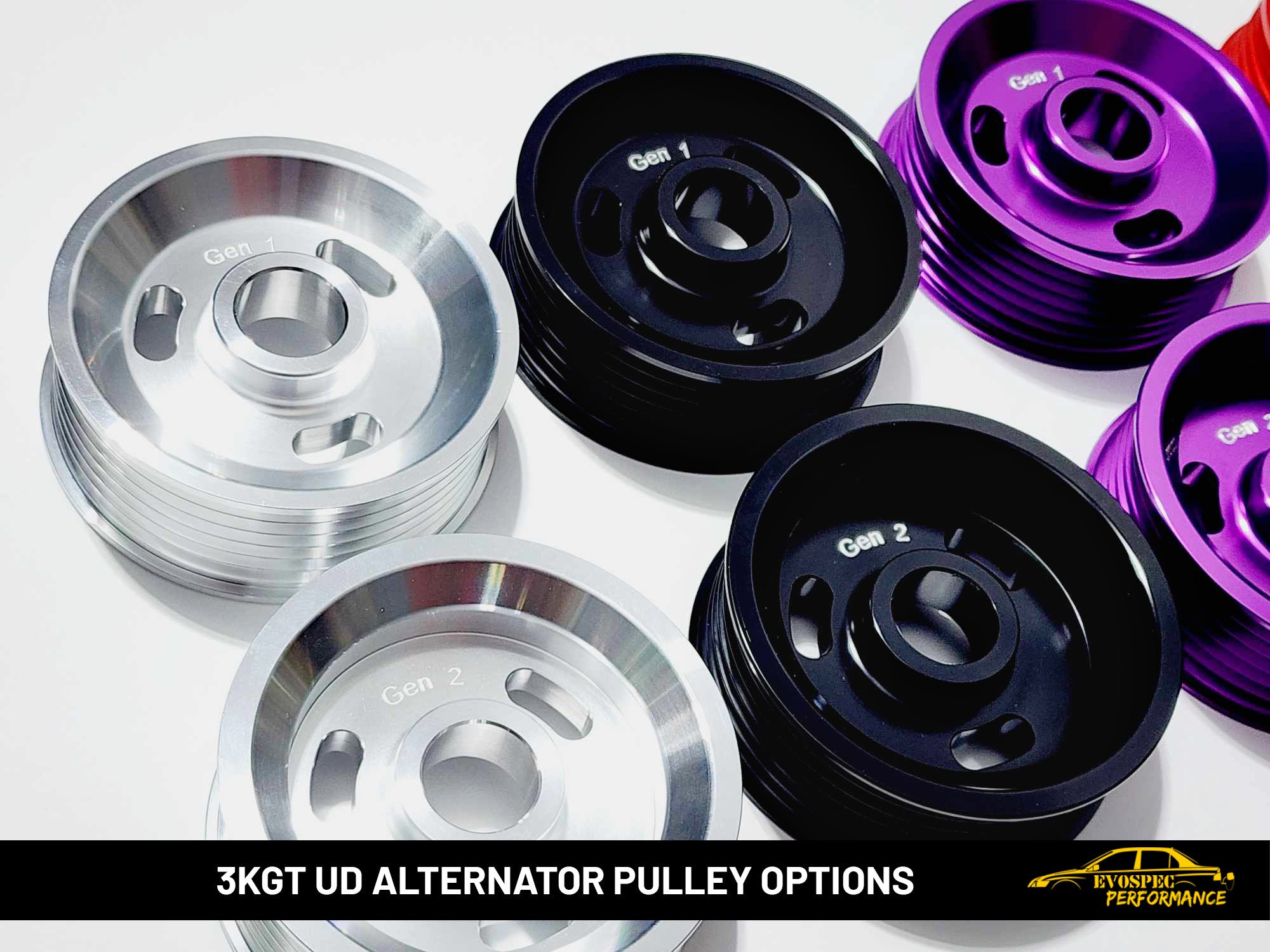 3KGT / 6G72 UD alternator pulley image 4