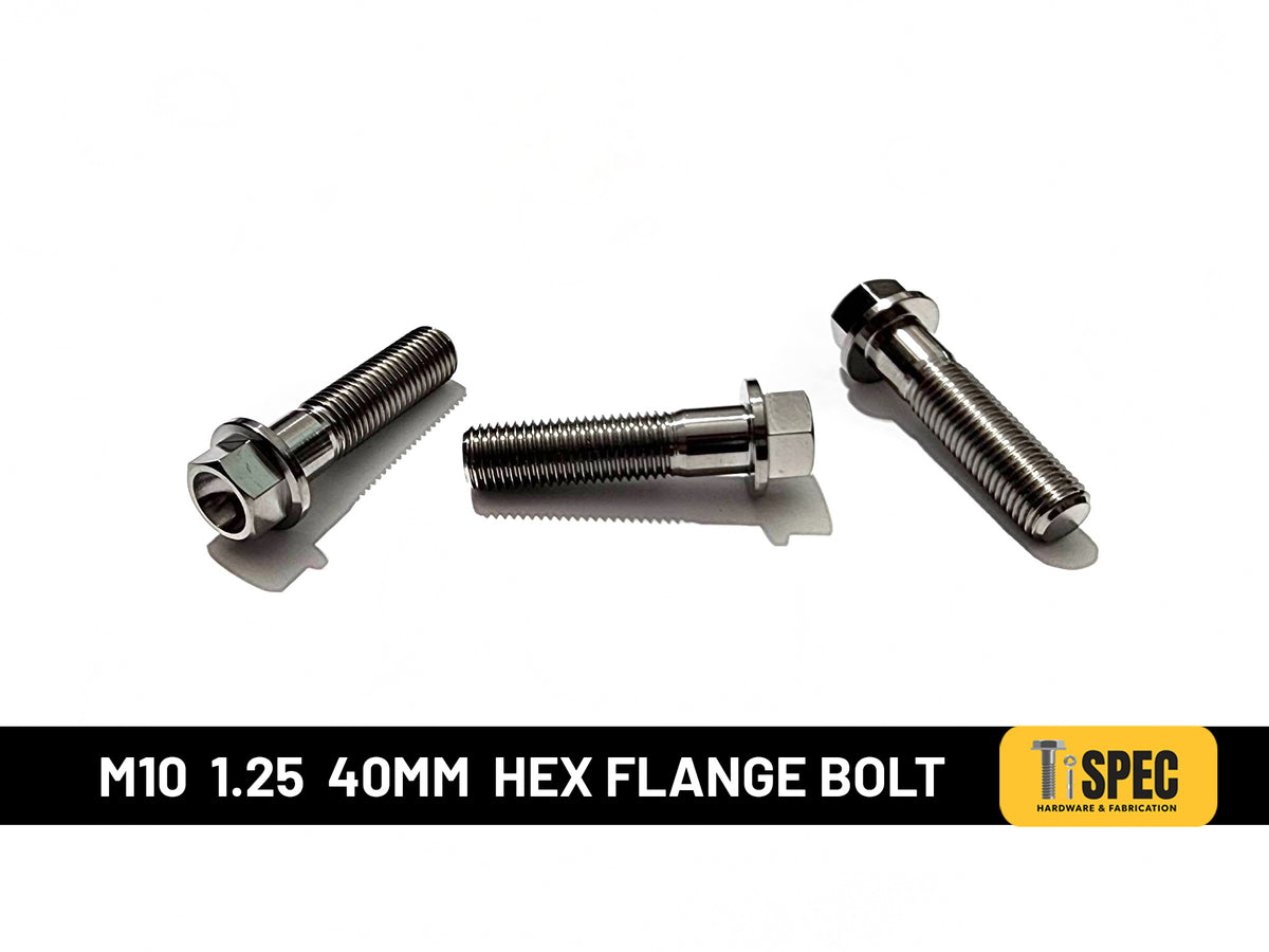 M10 Hex Flange Bolt 1.25 40mm image 0