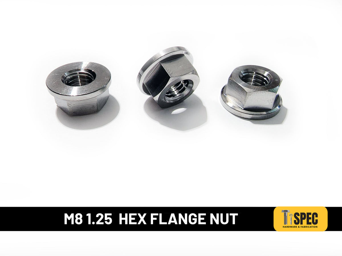 M8 1.25 Hex Flange Nut image 0