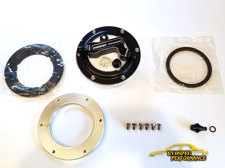 Billet Aluminum Flange Kit for OEM Fuel Pump Housing - EVO 7/8/9 image 1