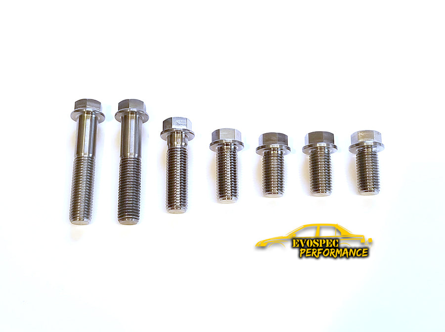 Evo 7/8/9 Titanium Passenger Side Engine Mount Bracket bolt kit image 0