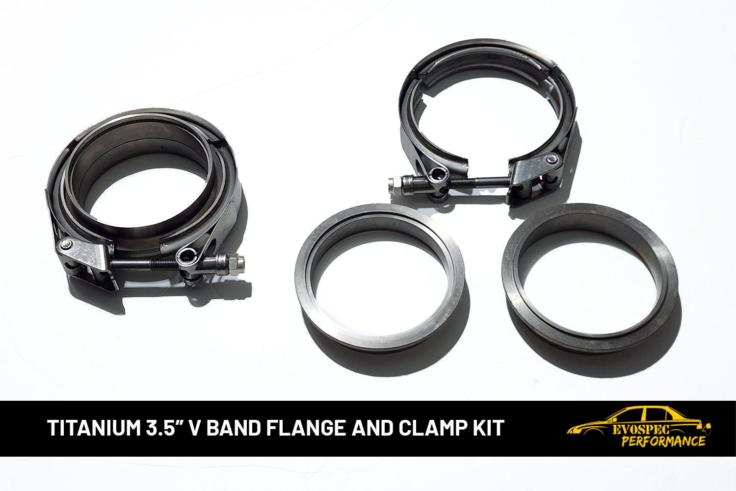 3.5 inch V band flange and clamp kit image 0