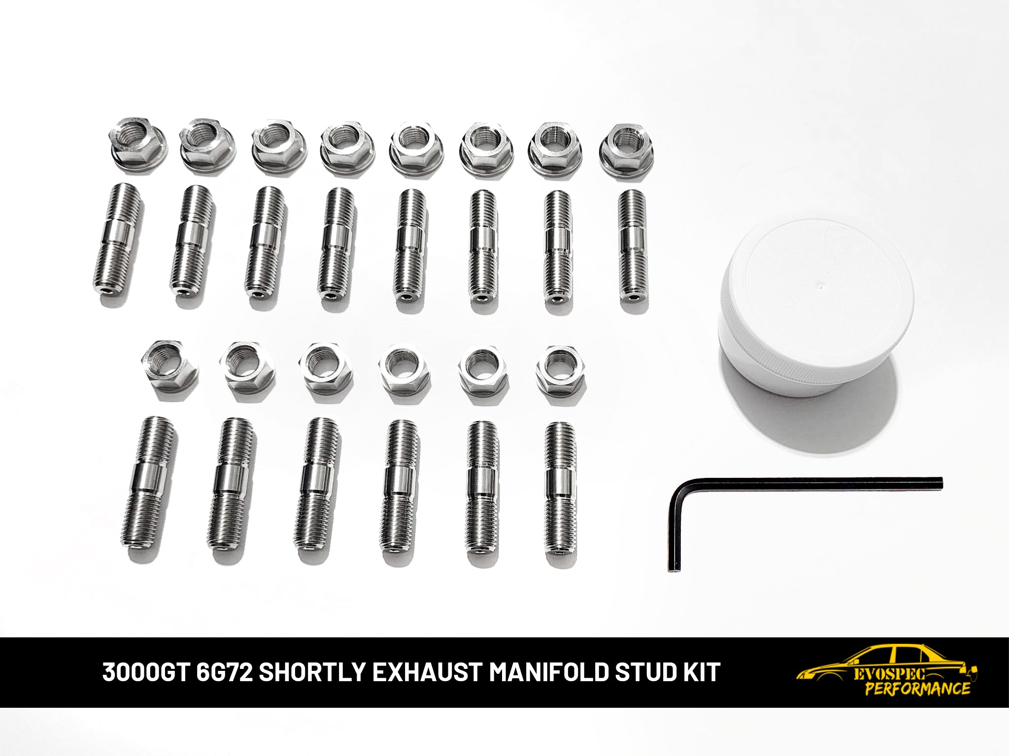 3000GT Titanium shorty exhaust manifold stud kit gen3 image 0