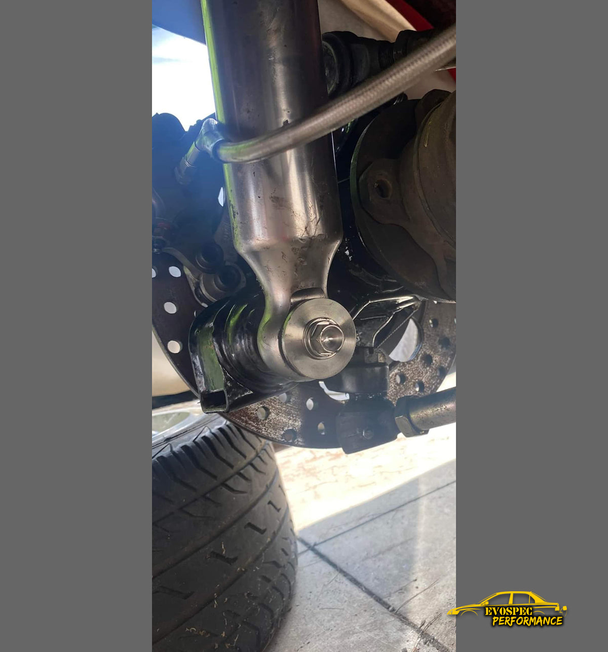 1G DSM Titanium Rear Lower Shock Support Bolt Kit image 1