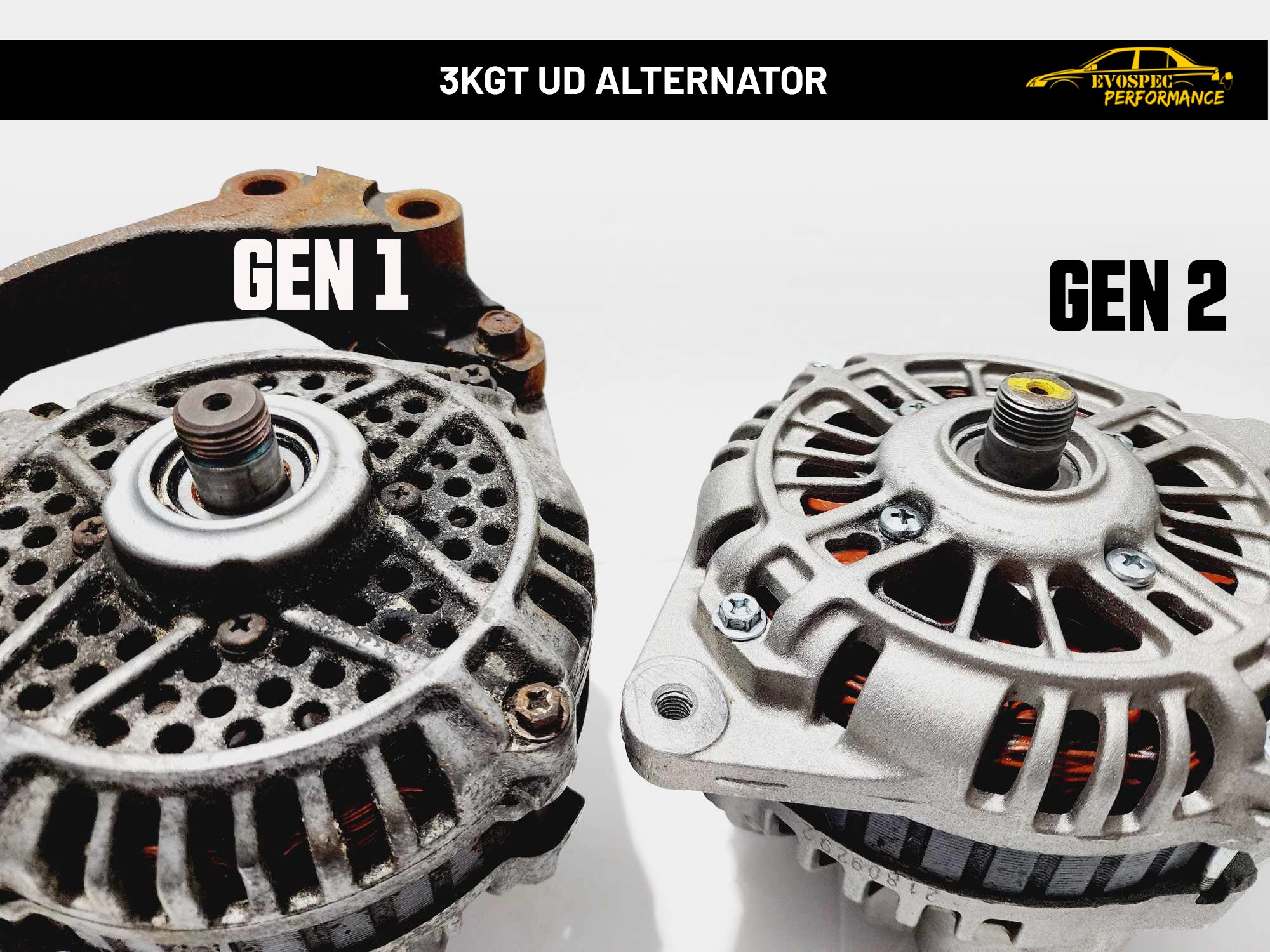 3KGT / 6G72 UD alternator pulley image 12