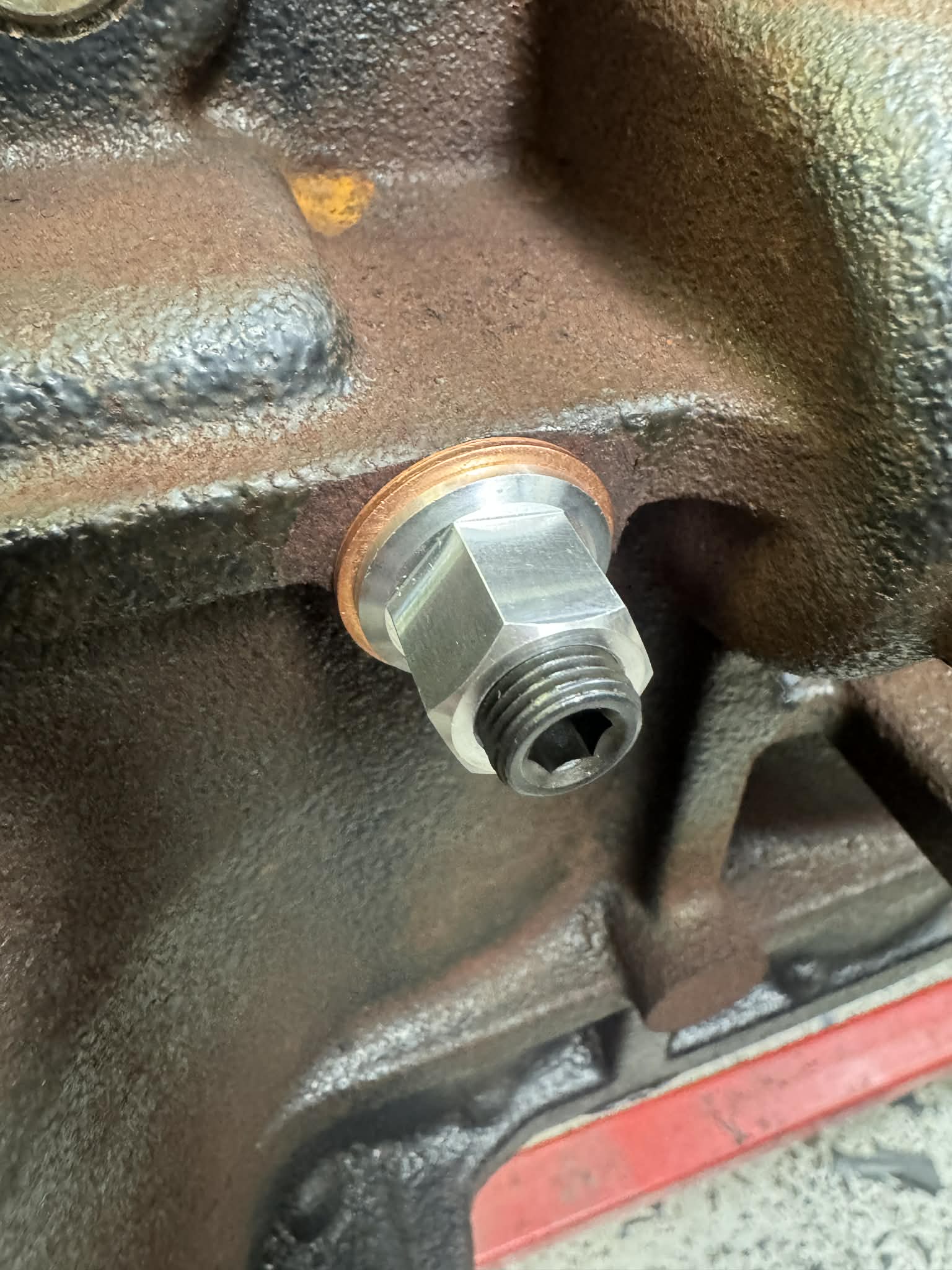 Evo 9 mivec oil feed line delete plug